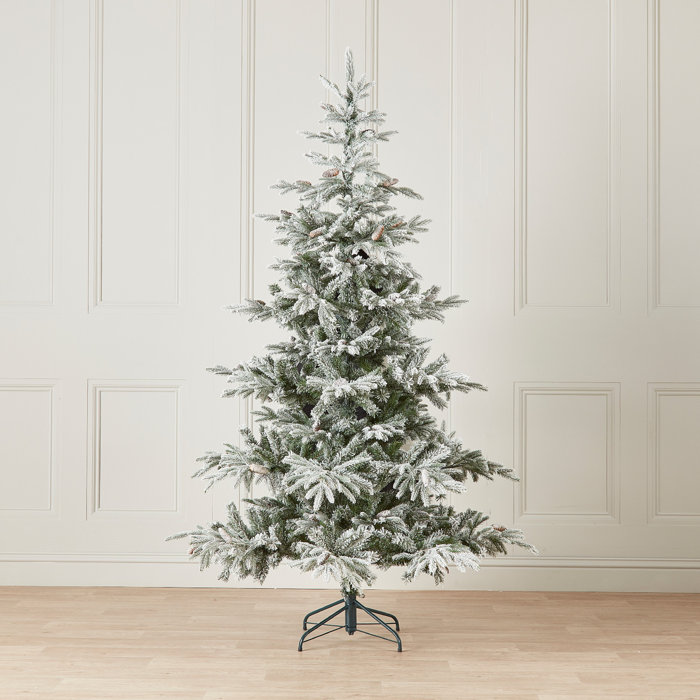 The Seasonal Aisle Natural Snowy Grand Green Fir Artificial Christmas